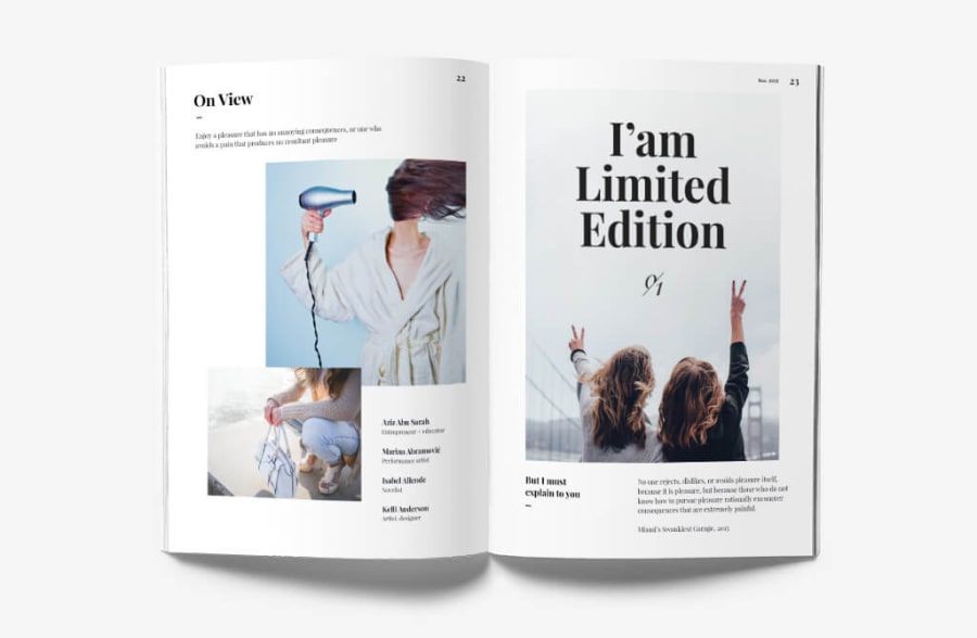 open magazine